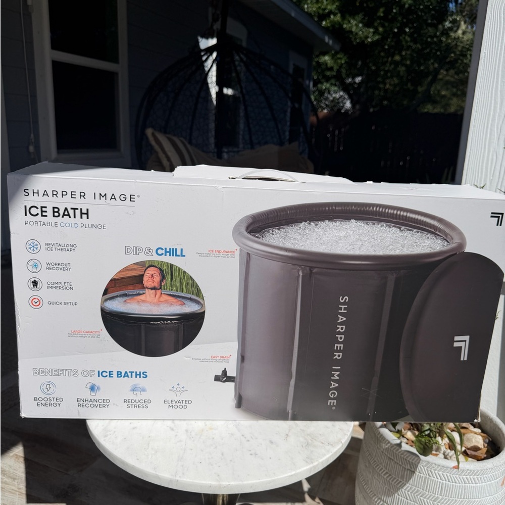 Sharper Image 🤍Dark Gray Portable Ice Bath Tub🤍Brand New